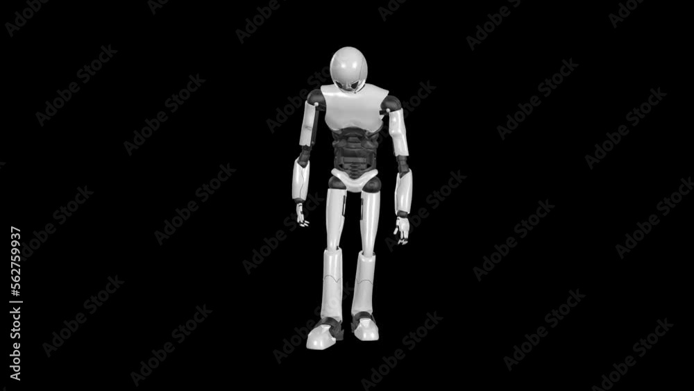 Sad Robot 3D Animation Transparent Alpha Video Sad Robot 3D Animation Transparent Alpha Video