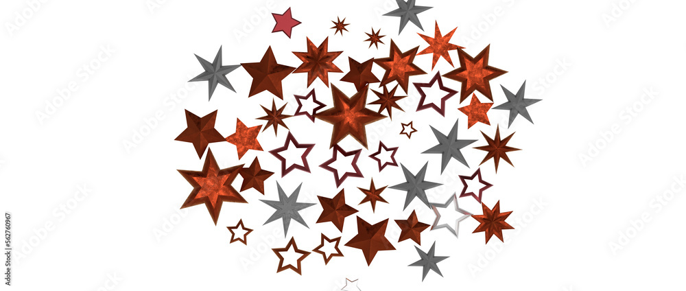 stars background, sparkle lights confetti falling. magic shining Flying christmas stars on night