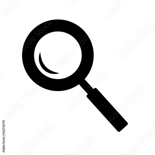 Magnifying glass search tool icon. Vector.