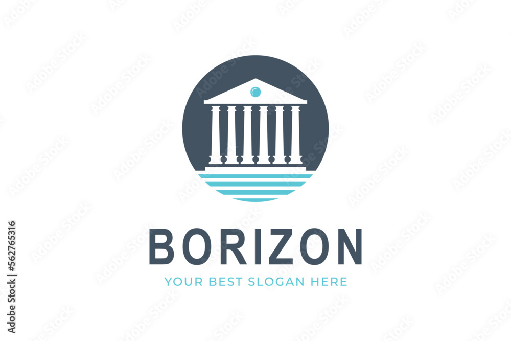 justice building for law logo design template justice building for law logo design template