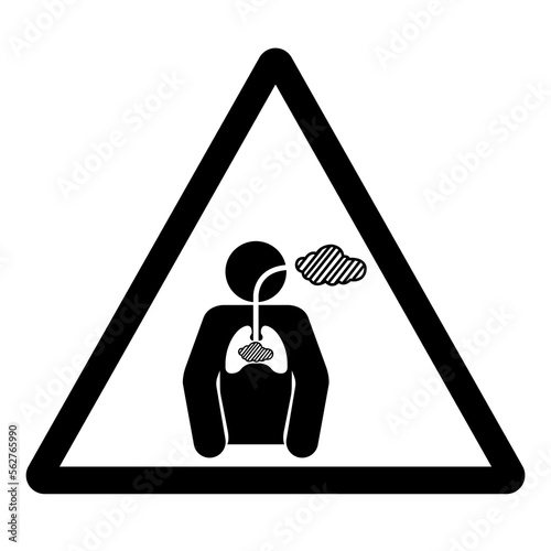 Warning Chronic Hazardous Substances Symbol Sign ,Vector Illustration, Isolate On White Background Label. EPS10