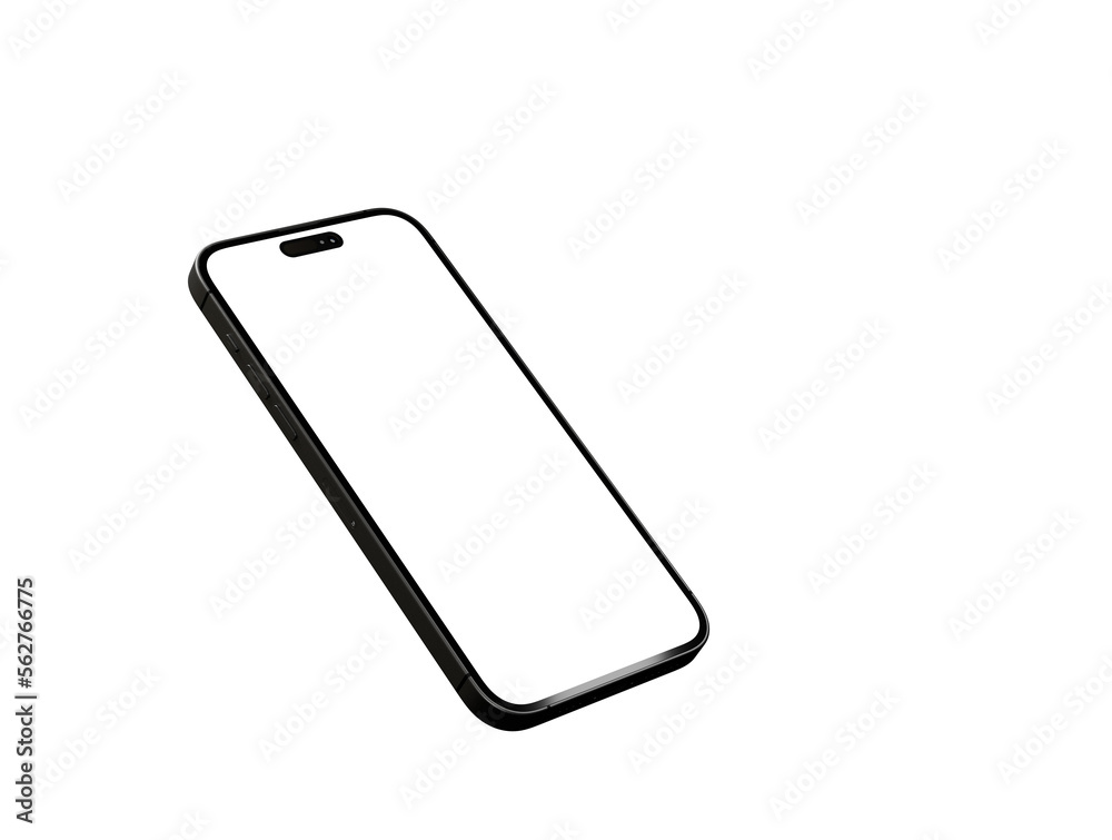 3d smartphone with blank screen isolated 3d smartphone with blank screen isolated