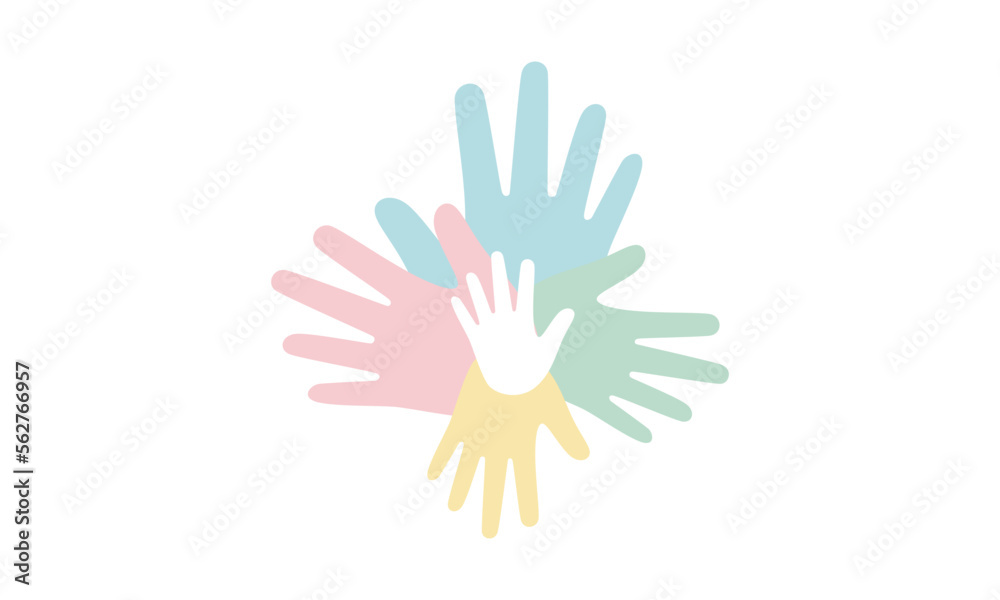 Hands, family, team, group, logo Hands, family, team, group, logo