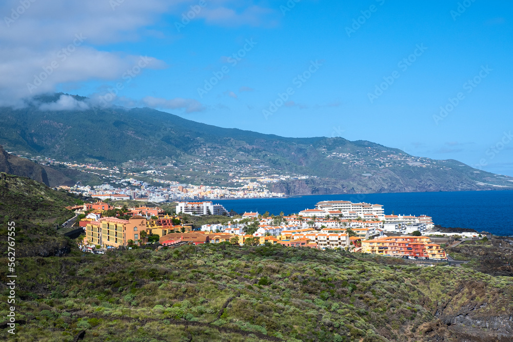 Beautiful  coastal view of Brena baja  in La Palma, Canary island, Spain