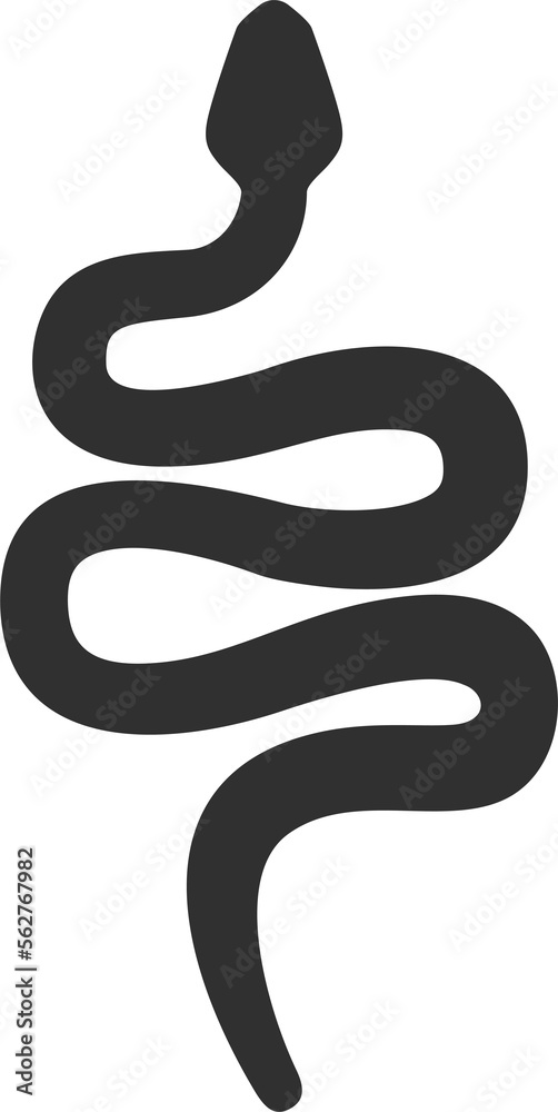 Snake silhouette icon Snake silhouette icon