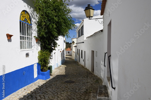White houses and narrow streets in Alte, Loule, Algarve, Portugal