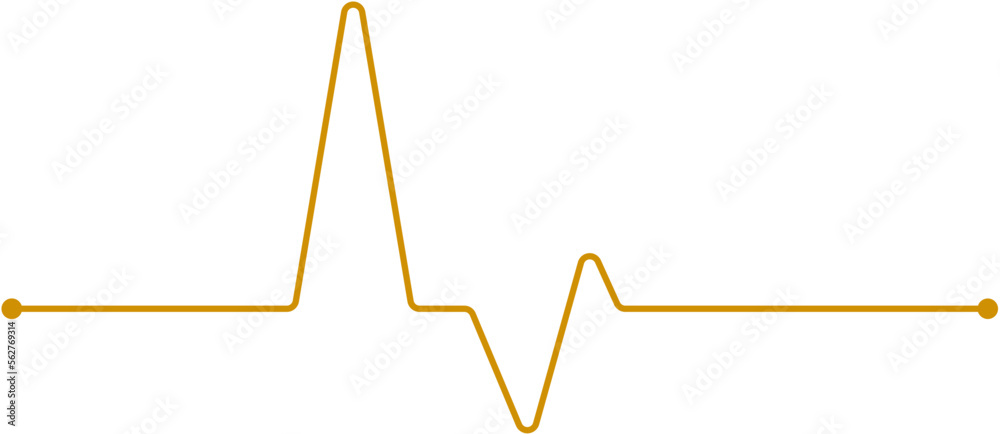 ECG Line Design Element Vector