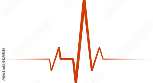 ECG Line Design Element Vector
