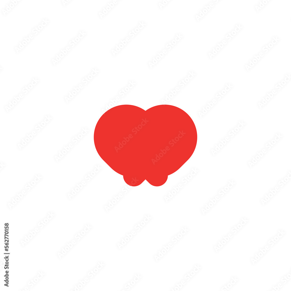 Heart icon. Simple style gift shop big sale poster background symbol. Heart brand logo design element. Heart t-shirt printing. Vector for sticker. Heart icon. Simple style gift shop big sale poster background symbol. Heart brand logo design element. Heart t-shirt printing. Vector for sticker.