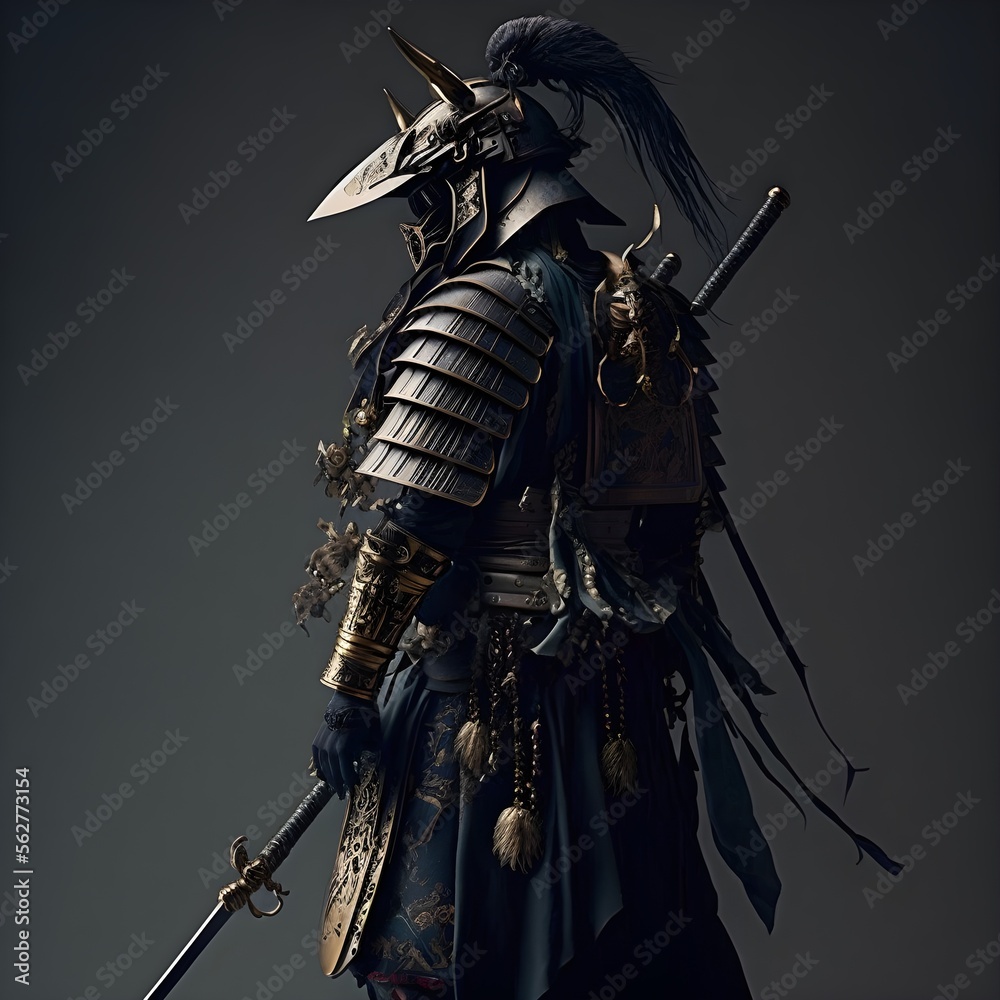 Naklejka premium Samurai