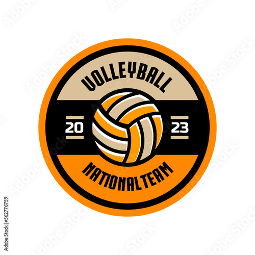 Volleyball logo, emblem collections, designs templates. Set of Volleyball logos 