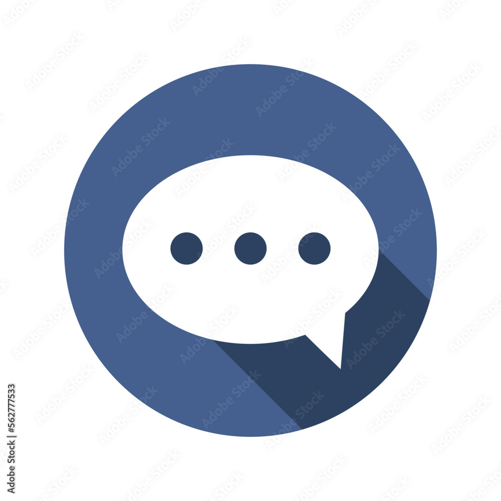 Chat bubble icon vector graphic illustration Chat bubble icon vector graphic illustration