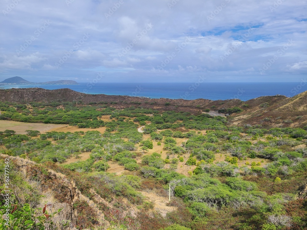 View of the Crater Rim from the summit of Diamond Head