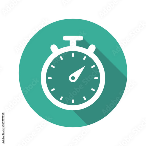 Stopwatch time icon vector graphic illustration