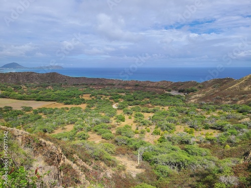 View of the Crater Rim from the summit of Diamond Head