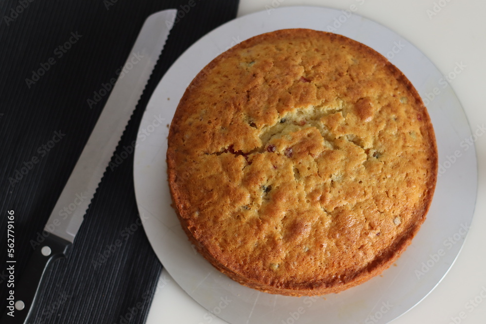 Tutti fruity buttermilk cake. A type of Indian fruit cake made with