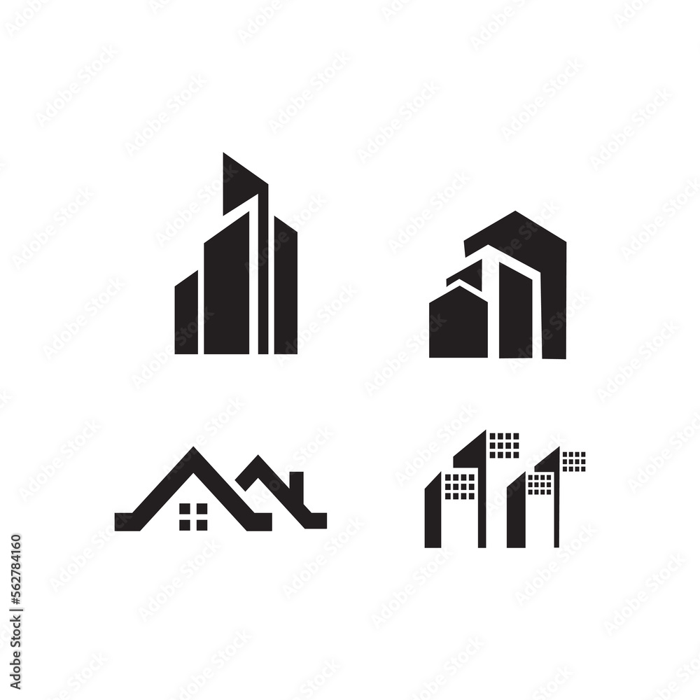 Fototapeta premium Real estate icon collection design