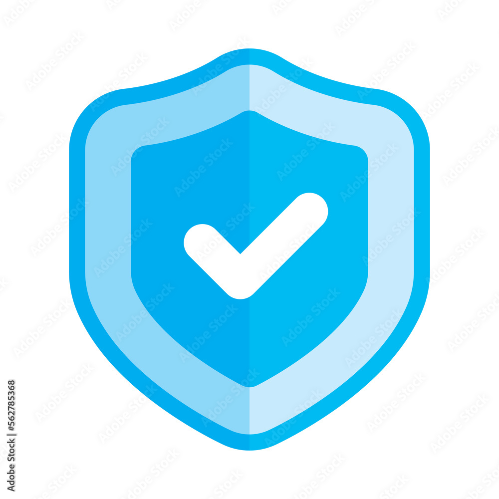 Shield check mark icon. security shield protection with tick symbol sign for apps and websites with transparent background PNG Shield check mark icon. security shield protection with tick symbol sign for apps and websites with transparent background PNG