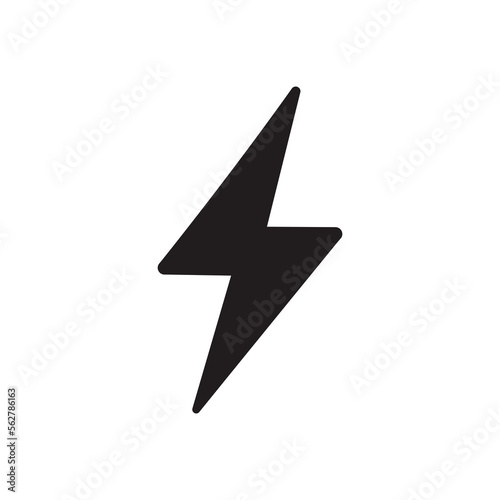 Lightning bolt icon. Thunderbolt sign. Electric symbol. Lightning bolt transparent background. Thunderbolt PNG
