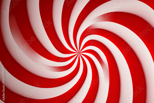 red and white peppermint swirl made by generative ai