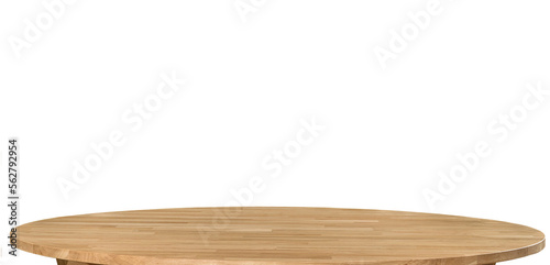 Wooden dinner table surface png illustration. Natural wood furniture close view. Table top isolated over transparent background