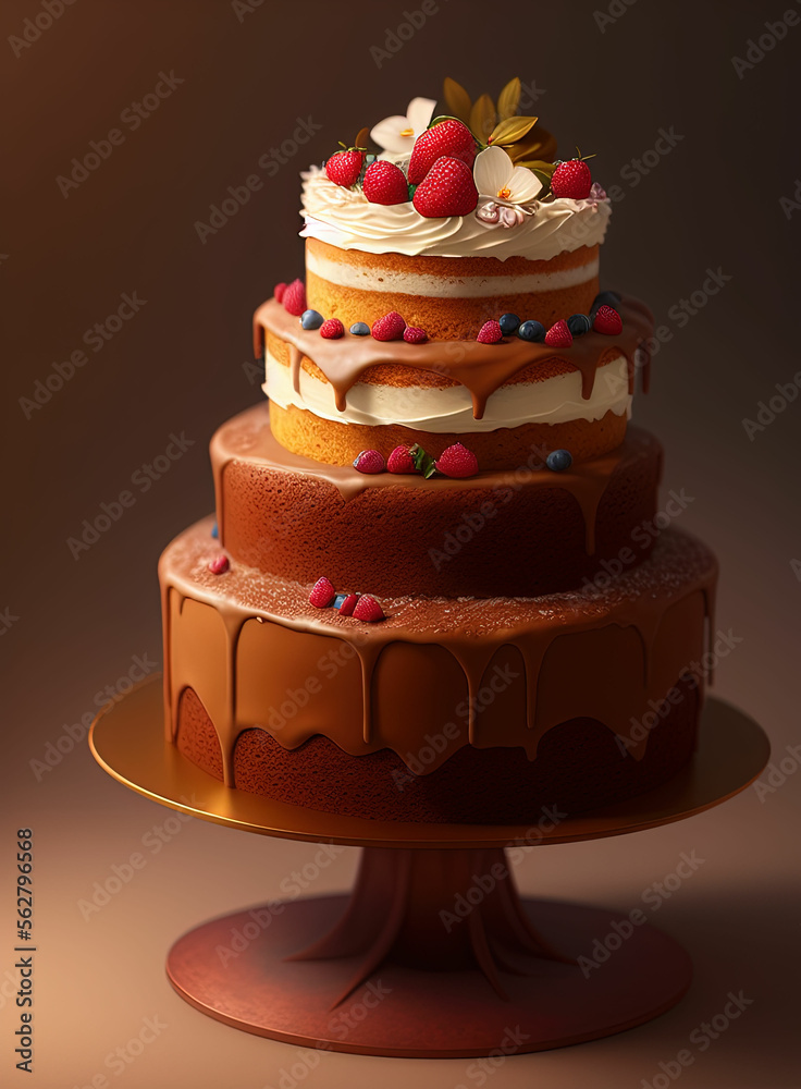 Beautiful cakes. Generative AI Beautiful cakes. Generative AI