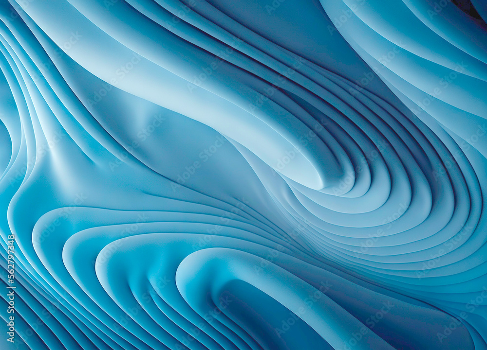 Fototapeta premium Smooth abstract waves
