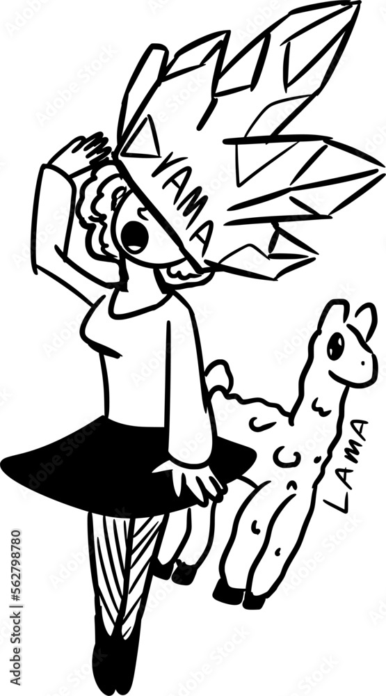 Fototapeta premium caricatured human emotion on white background - Drama Lama