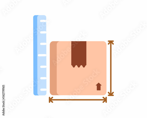 Measure dimension of cargo box for shipment and deliver.