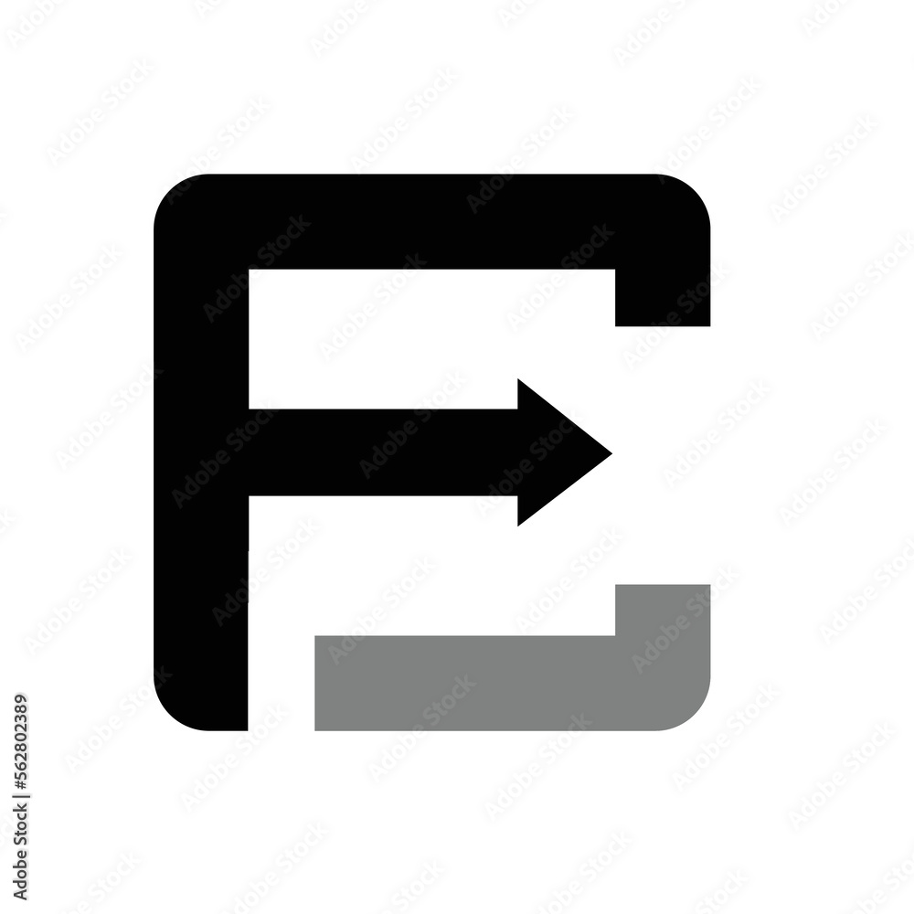 FC, EC Initial Letter Logo design vector template on white background FC, EC Initial Letter Logo design vector template on white background
