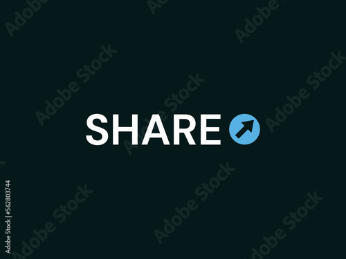 Share Typography Logo, Share type logo design, Share logo design template