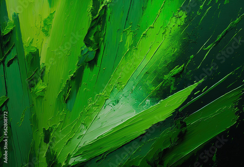 Green Acrylic Paint Background  Generative AI 