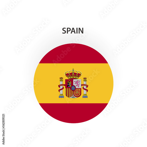 Spain map, Spain flag, vector illustration
