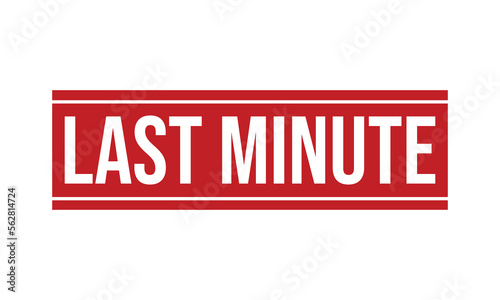 Last Minute Rubber Stamp Seal Vector