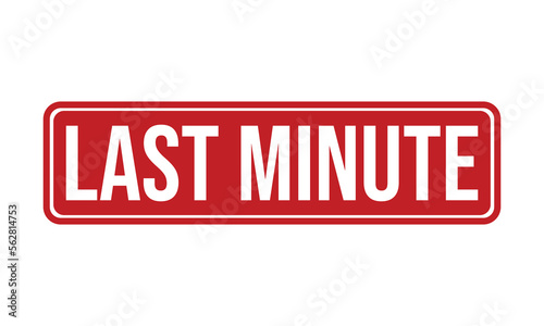Last Minute Rubber Stamp Seal Vector