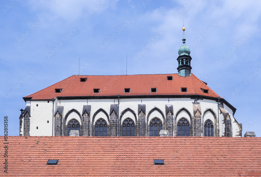 Church of Our Lady of the Snows in Franciscan Garden in the New Town of Prague, Czech Republic.