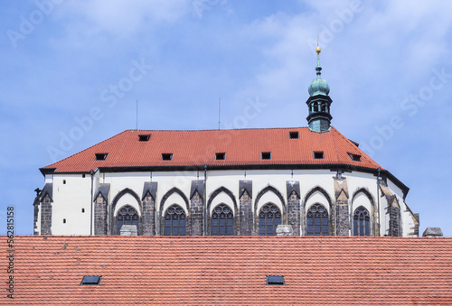 Church of Our Lady of the Snows in Franciscan Garden in the New Town of Prague, Czech Republic.