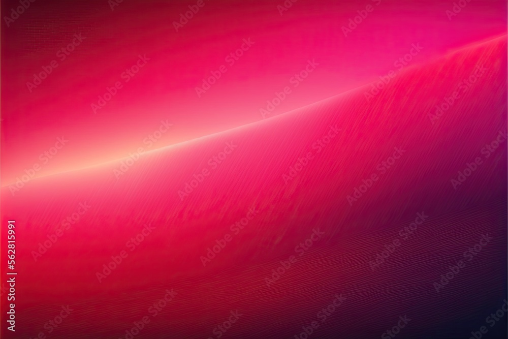Abstract Pink Red Gradient Curve Background. Generative AI.