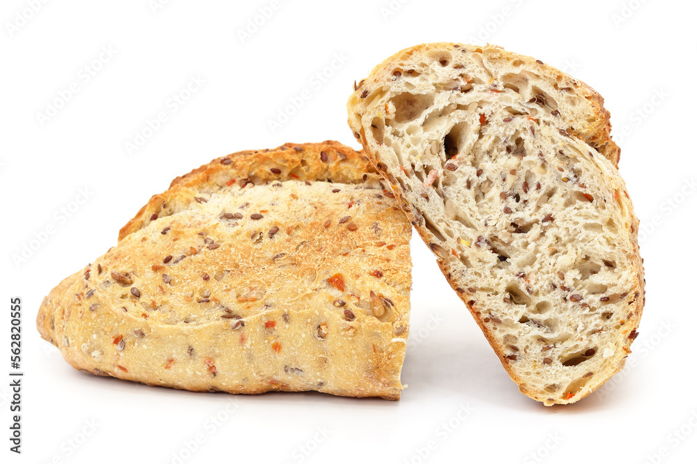 One loaf of bread with bran. One loaf of bread with bran.