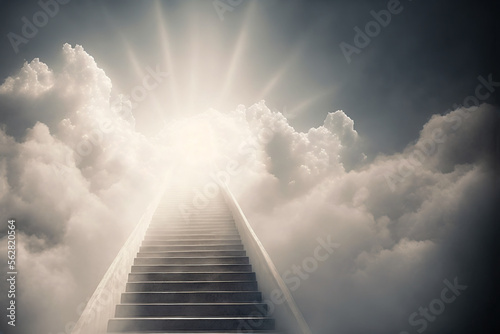 Stairway to heaven in the clouds, light at the end Generative AI
