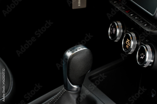 Modern car variator transmission. Variator gearbox. CVT gearbox close up photo