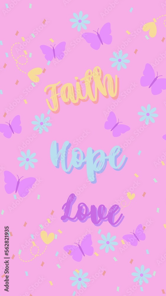 faith hope love instagram stories vertical