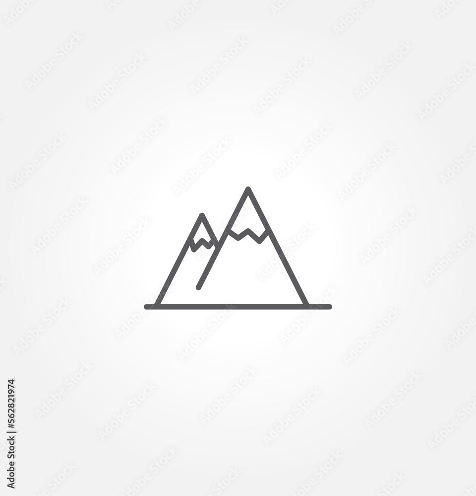 mountain icon vector illustration logo template for many purpose. Isolated on white background. mountain icon vector illustration logo template for many purpose. Isolated on white background.