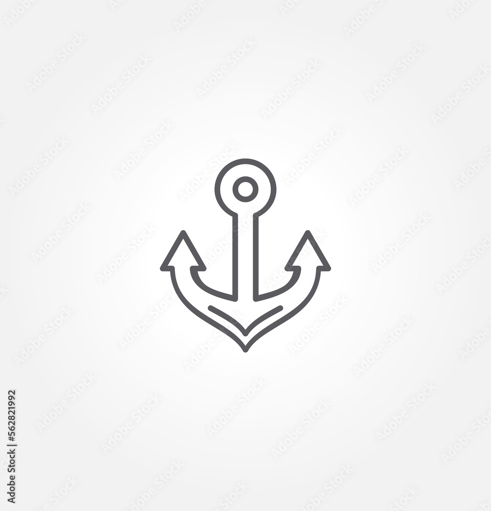 anchor icon vector illustration logo template for many purpose. Isolated on white background. anchor icon vector illustration logo template for many purpose. Isolated on white background.