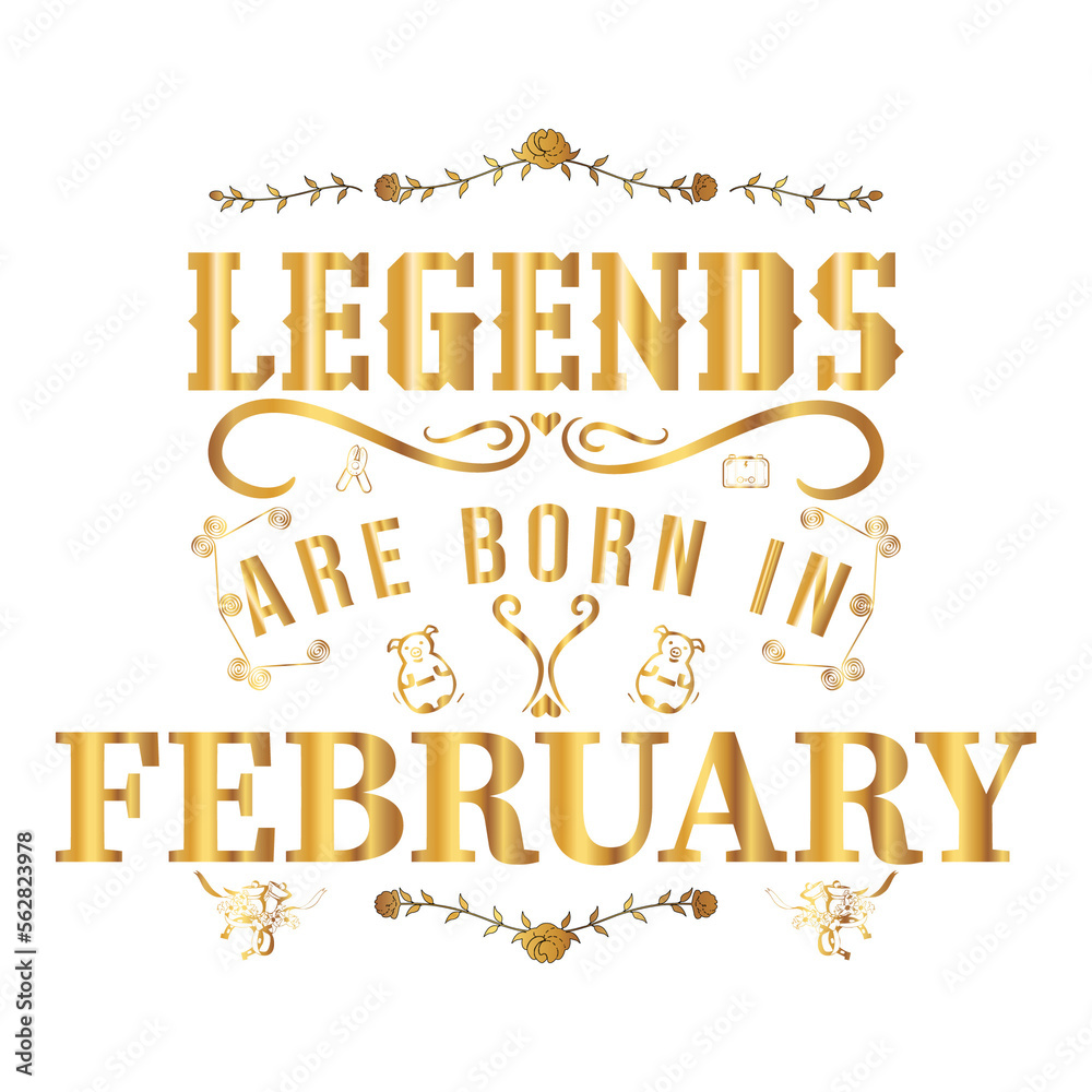 Fototapeta premium Born In February