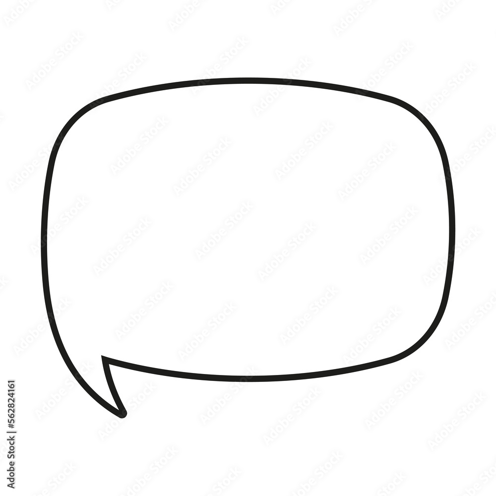 Speech bubble, speech balloon, chat bubble line art vector icon for apps and websites. Speech bubble, speech balloon, chat bubble line art vector icon for apps and websites.