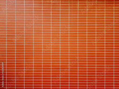 Modern red brick wall texture background.