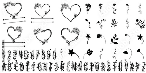 Valentine's day Monogram Set