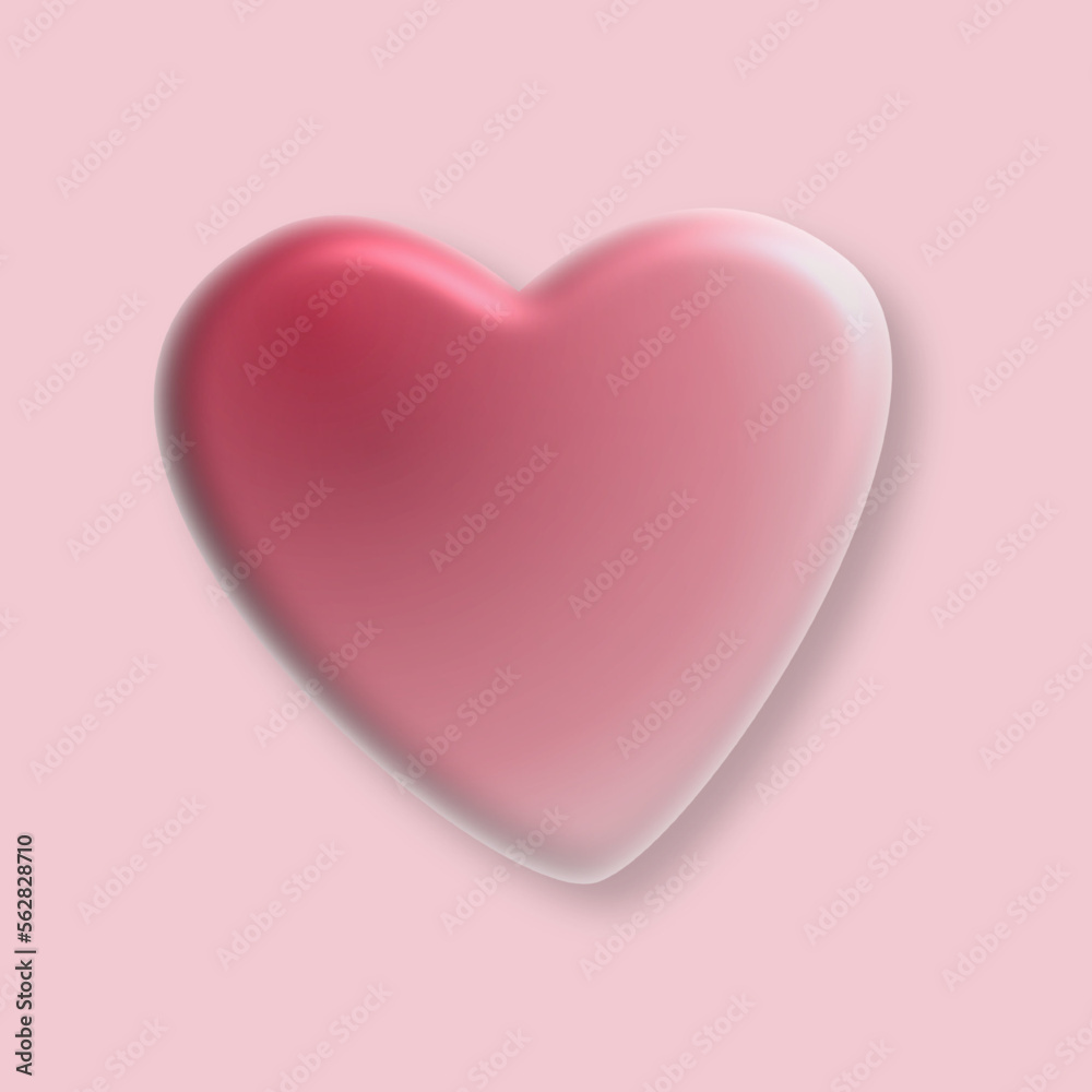Valentine's day viva magenta gradient heart isolated on background. 3d love symbols. Valentin holiday icons, concept header pattern, glossy balloons. Vector illustration. Valentine's day viva magenta gradient heart isolated on background. 3d love symbols. Valentin holiday icons, concept header pattern, glossy balloons. Vector illustration.
