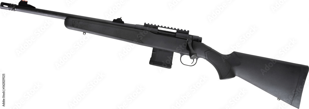 Iron sights up on a bolt action rifle Iron sights up on a bolt action rifle